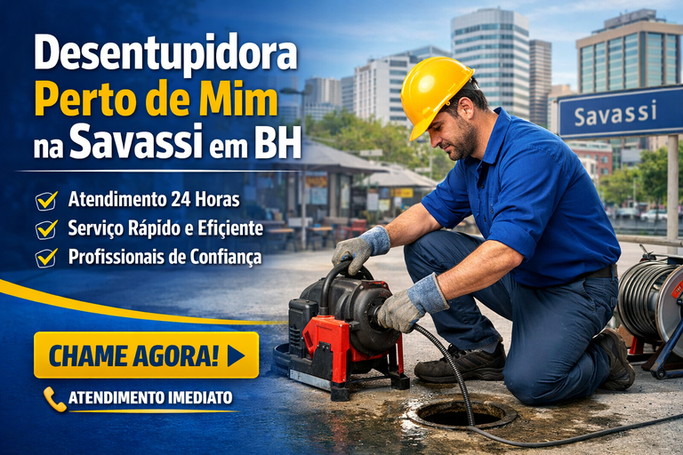 Desentupidora Perto de Mim na Savassi em BH Atendimento Rápido 24 Horas